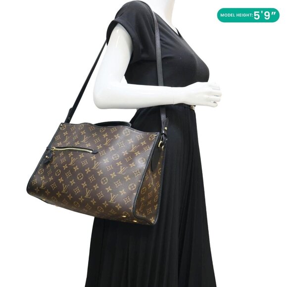 Louis Vuitton  Popincourt NM Monogram Canvas Tote Bag Brown - Picture 2 of 13